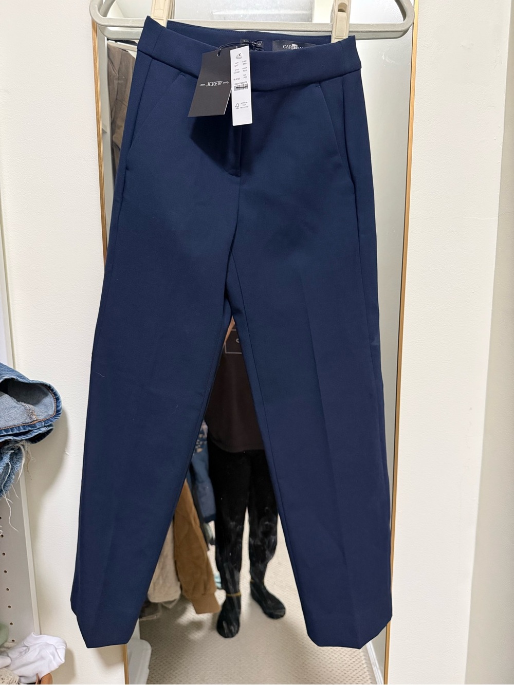 J. Crew Men's Dark Navy Tailored Dress Pants